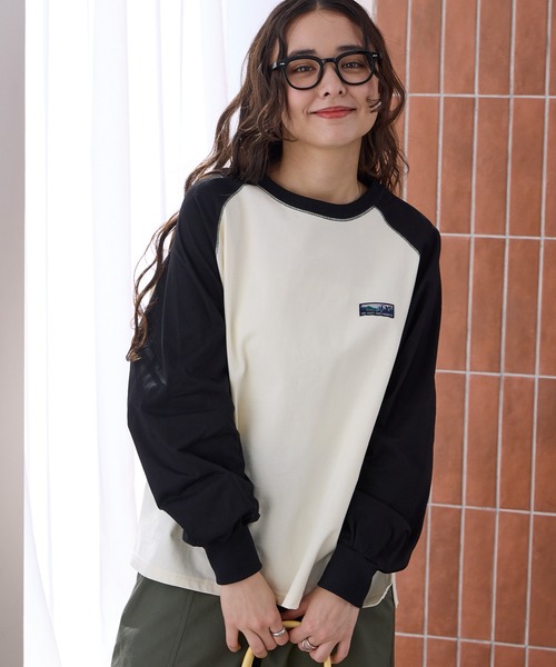 THE CRAFT CREW PRODUCTS（ザクラフトクループロダクツ）の「USAコットン ヘビーウェイト オーバーサイズ ラグラン ロングスリーブ Tシャツ / UVカット・マシンウォッシャブル【THE CRAFT CREW PRODUCTS】（Tシャツ/カットソー・レディース・ライトカーキ/ブラック/ブラウン系/アッシュグレー/オフホワイト/ネイビー系/アイボリー系・M/L）」の5枚目の写真