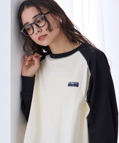 THE CRAFT CREW PRODUCTS（ザクラフトクループロダクツ）の「USAコットン ヘビーウェイト オーバーサイズ ラグラン ロングスリーブ Tシャツ / UVカット・マシンウォッシャブル【THE CRAFT CREW PRODUCTS】（Tシャツ/カットソー・レディース・ライトカーキ/ブラック/ブラウン系/アッシュグレー/オフホワイト/ネイビー系/アイボリー系・M/L）」の15枚目の写真