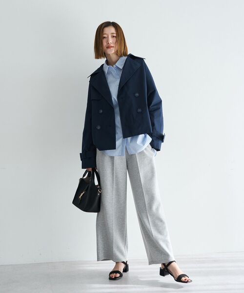 YECCA VECCA(イェッカヴェッカ)の「イージーケアオーバーシャツ(シャツ/ブラウス・レディース・ピンク/ブルー系その他6/ストライプ/ネイビー・FREE)」の21枚目の写真