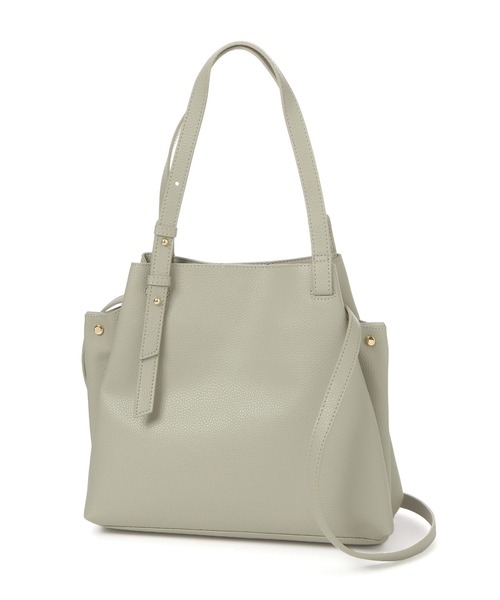 GLOBAL WORK（グローバルワーク）の「スぺ軽5ROOM2WAYバッグ/606773（ハンドバッグ・レディース・オフホワイト/グレー/ライトグリーン/ベージュ/ネイビー/ブラック・FREE）」の5枚目の写真