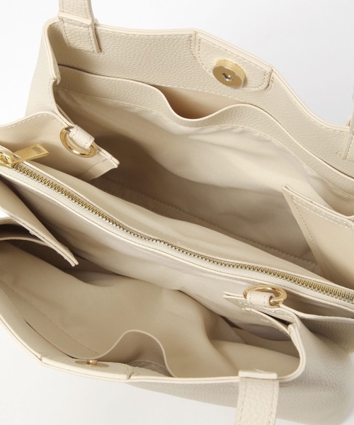 GLOBAL WORK（グローバルワーク）の「スぺ軽5ROOM2WAYバッグ/606773（ハンドバッグ・レディース・オフホワイト/グレー/ライトグリーン/ベージュ/ネイビー/ブラック・FREE）」の19枚目の写真