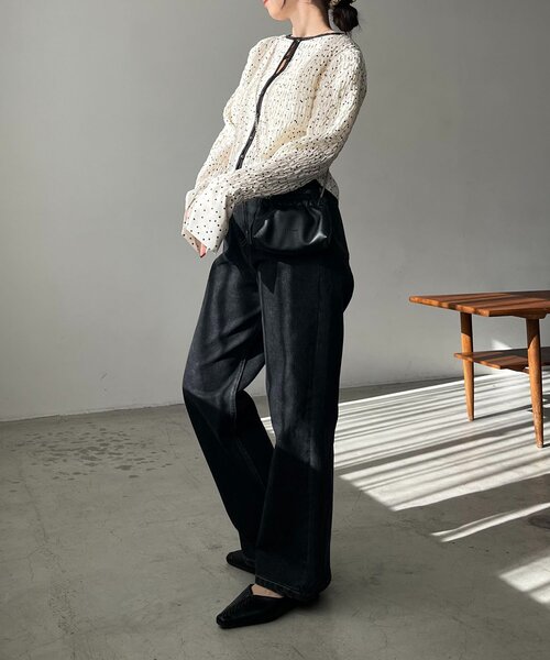 CAPRICIEUX LE'MAGE(カプリシューレマージュ)の「ドットシャーリングブラウス(シャツ/ブラウス・レディース・オフホワイト/ブラック・FREE)」の15枚目の写真