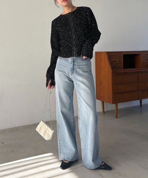 CAPRICIEUX LE'MAGE(カプリシューレマージュ)の「ドットシャーリングブラウス(シャツ/ブラウス・レディース・オフホワイト/ブラック・FREE)」の21枚目の写真