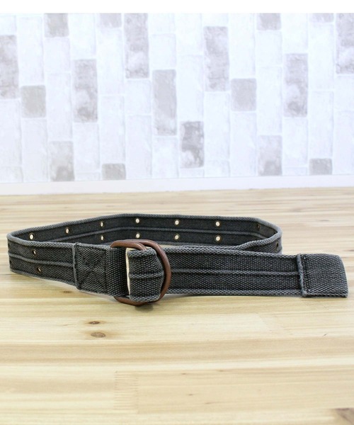 AVIREX（アヴィレックス）の「PIGMENT RING BELT（ベルト・メンズ・カーキ/オリーブ/ブラック・L/M）」の2枚目の写真