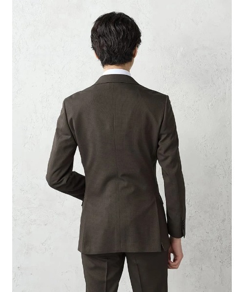 Perfect Suit FActory(パーフェクトスーツファクトリー)の「【上下洗える】ベーシックスーツ【クラシコ】織柄 ブラウン(スーツセット・メンズ・ダークブラウン・A8/AB4/AB5/AB6/AB7/AB8/Y4/Y5/Y6/Y7/A4/A5/A6/A7)」の5枚目の写真