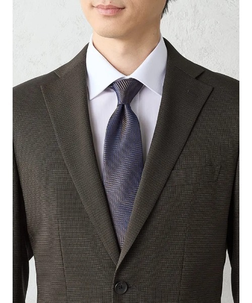 Perfect Suit FActory(パーフェクトスーツファクトリー)の「【上下洗える】ベーシックスーツ【クラシコ】織柄 ブラウン(スーツセット・メンズ・ダークブラウン・A8/AB4/AB5/AB6/AB7/AB8/Y4/Y5/Y6/Y7/A4/A5/A6/A7)」の7枚目の写真