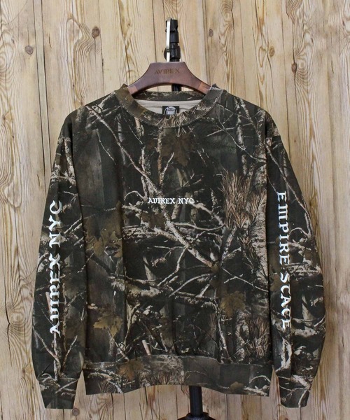 AVIREX(アヴィレックス)の「CREW NECK SWEAT 'REAL TREE CAMO'(スウェット・メンズ・ブラック/カモフラージュ・XL/M/L)」の7枚目の写真
