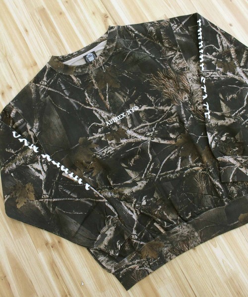 AVIREX(アヴィレックス)の「CREW NECK SWEAT 'REAL TREE CAMO'(スウェット・メンズ・ブラック/カモフラージュ・XL/M/L)」の9枚目の写真