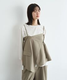 YECCA VECCA（イェッカヴェッカ）の「2wayキャミソールビスチェ（ベスト）」