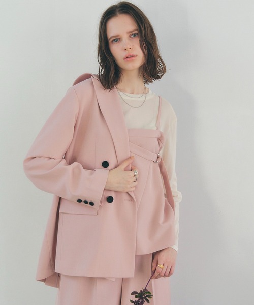 YECCA VECCA（イェッカヴェッカ）の「2wayキャミソールビスチェ（ベスト・レディース・ネイビー/ピンク/グレイッシュベージュ・FREE）」の9枚目の写真