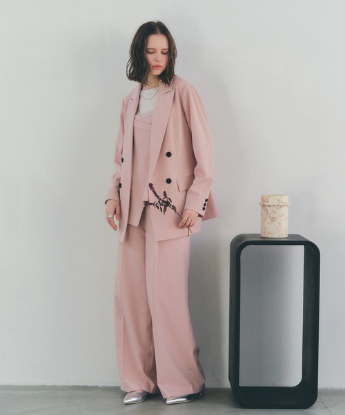 YECCA VECCA（イェッカヴェッカ）の「2wayキャミソールビスチェ（ベスト・レディース・ネイビー/ピンク/グレイッシュベージュ・FREE）」の10枚目の写真