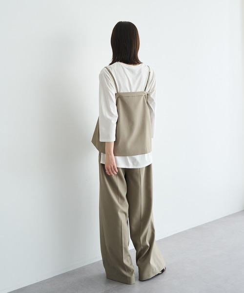 YECCA VECCA（イェッカヴェッカ）の「2wayキャミソールビスチェ（ベスト・レディース・ネイビー/ピンク/グレイッシュベージュ・FREE）」の20枚目の写真