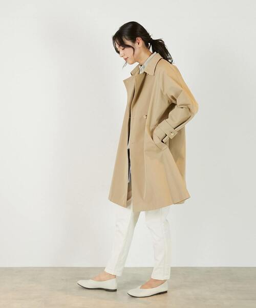 MELROSE claire(メルローズ クレール)の「【TCギャバテントトレンチコート】(トレンチコート・レディース・ベージュ/ライトカーキ・FREE)」の5枚目の写真