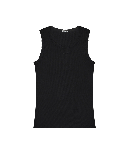 PROCESS(プロセス)の「Destroyed Logo Sleeveless - Black(Tシャツ/カットソー・メンズ・その他・FREE)」の2枚目の写真
