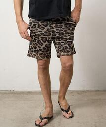 STUD MUFFIN（スタッドマフィン）の「STUD MUFFIN/スタッドマフィン/レオパードメッシュ スマイリーパッチ ショートパンツ/614-06289（その他パンツ）」