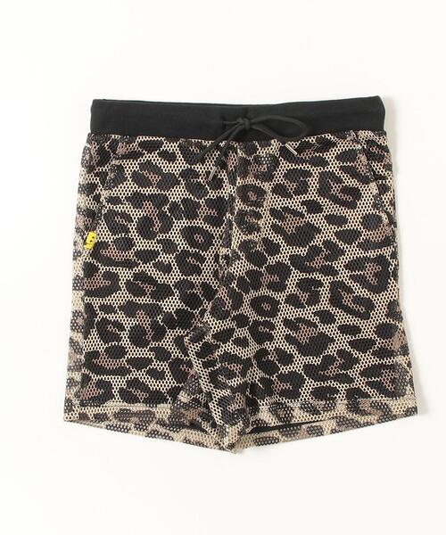STUD MUFFIN(スタッドマフィン)の「STUD MUFFIN/スタッドマフィン/レオパードメッシュ スマイリーパッチ ショートパンツ/614-06289(その他パンツ・メンズ・ブラウン・3/2)」の6枚目の写真
