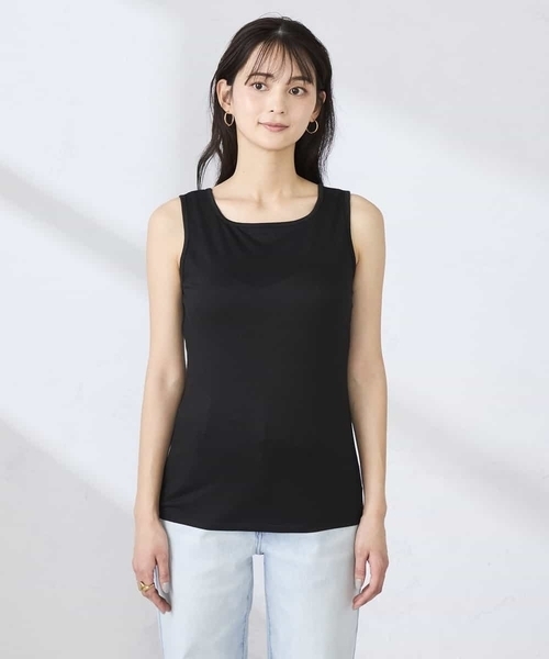 a.v.v（アーヴェヴェ）の「【前後2WAY】ラメタンクトップ（タンクトップ・レディース・モカ/ブラック/グレー系その他・40/38/42/36）」の16枚目の写真