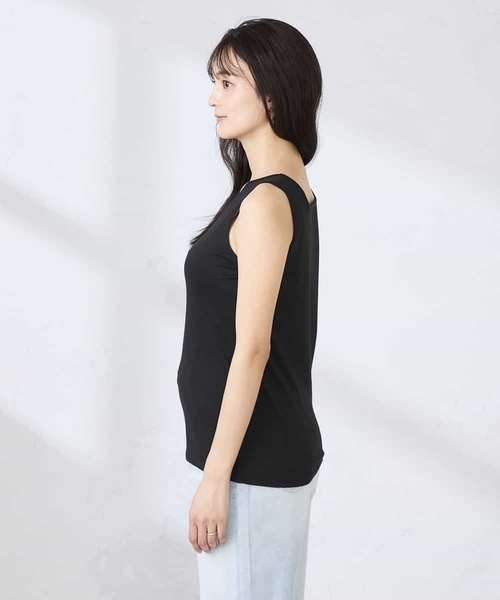 a.v.v（アーヴェヴェ）の「【前後2WAY】ラメタンクトップ（タンクトップ・レディース・モカ/ブラック/グレー系その他・40/38/42/36）」の17枚目の写真