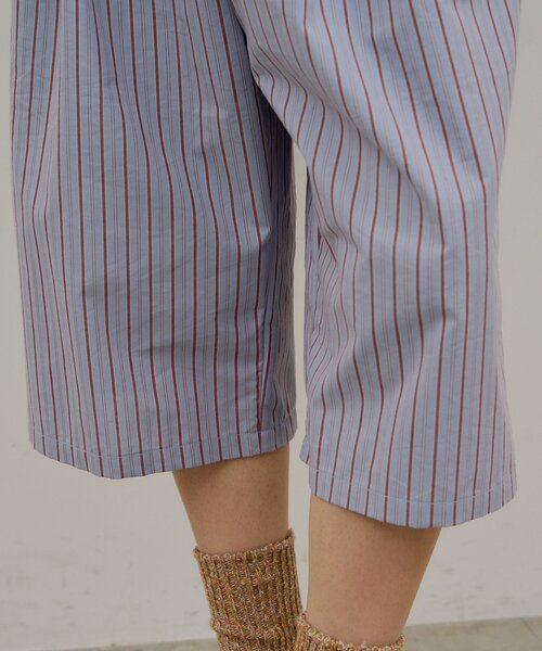 WHIMSIC（ウィムジック）の「【UNISEX/2サイズ/SETUP対応】ストライプスリーピングショートパンツ（その他パンツ・メンズ・ブルー/ベージュ系その他・2/1）」の3枚目の写真