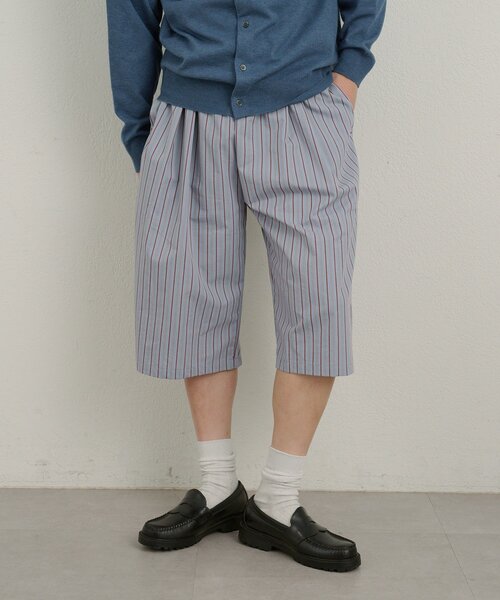 WHIMSIC（ウィムジック）の「【UNISEX/2サイズ/SETUP対応】ストライプスリーピングショートパンツ（その他パンツ・メンズ・ブルー/ベージュ系その他・2/1）」の6枚目の写真