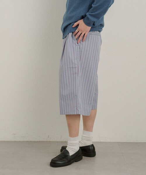 WHIMSIC（ウィムジック）の「【UNISEX/2サイズ/SETUP対応】ストライプスリーピングショートパンツ（その他パンツ・メンズ・ブルー/ベージュ系その他・2/1）」の7枚目の写真