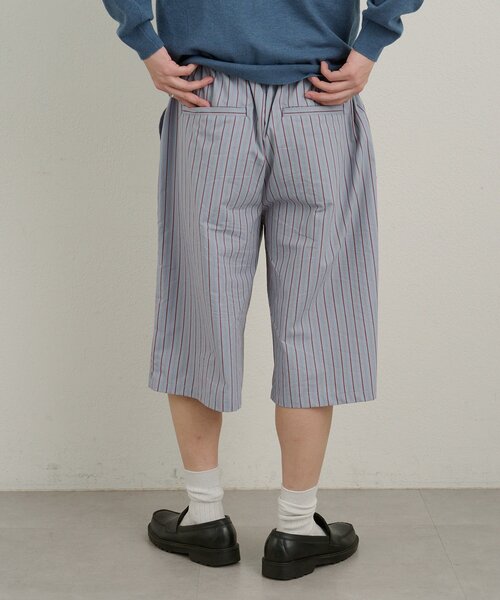 WHIMSIC（ウィムジック）の「【UNISEX/2サイズ/SETUP対応】ストライプスリーピングショートパンツ（その他パンツ・メンズ・ブルー/ベージュ系その他・2/1）」の8枚目の写真