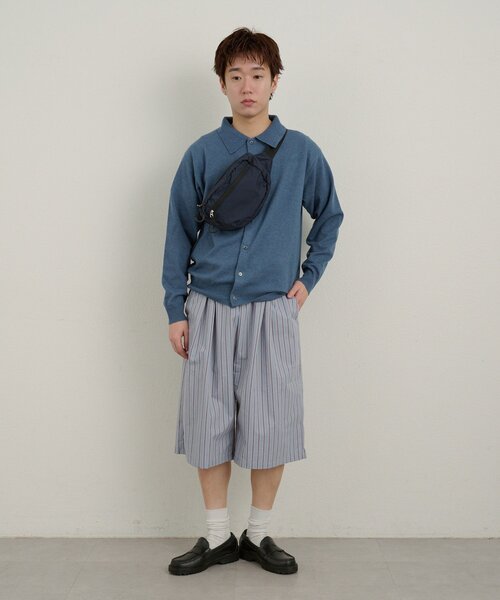 WHIMSIC（ウィムジック）の「【UNISEX/2サイズ/SETUP対応】ストライプスリーピングショートパンツ（その他パンツ・メンズ・ブルー/ベージュ系その他・2/1）」の10枚目の写真