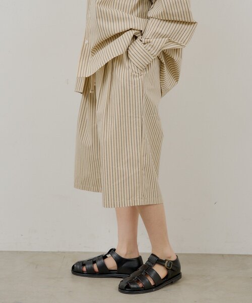 WHIMSIC（ウィムジック）の「【UNISEX/2サイズ/SETUP対応】ストライプスリーピングショートパンツ（その他パンツ・メンズ・ブルー/ベージュ系その他・2/1）」の13枚目の写真