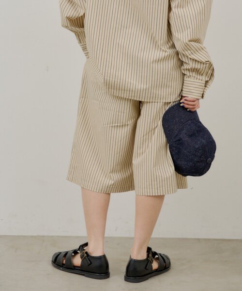 WHIMSIC（ウィムジック）の「【UNISEX/2サイズ/SETUP対応】ストライプスリーピングショートパンツ（その他パンツ・メンズ・ブルー/ベージュ系その他・2/1）」の16枚目の写真