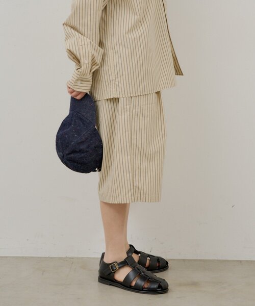 WHIMSIC（ウィムジック）の「【UNISEX/2サイズ/SETUP対応】ストライプスリーピングショートパンツ（その他パンツ・メンズ・ブルー/ベージュ系その他・2/1）」の17枚目の写真