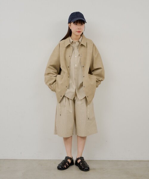 WHIMSIC（ウィムジック）の「【UNISEX/2サイズ/SETUP対応】ストライプスリーピングショートパンツ（その他パンツ・メンズ・ブルー/ベージュ系その他・2/1）」の18枚目の写真