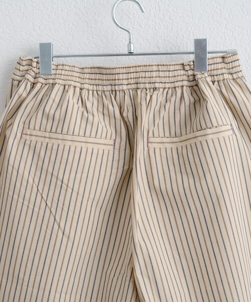 WHIMSIC（ウィムジック）の「【UNISEX/2サイズ/SETUP対応】ストライプスリーピングショートパンツ（その他パンツ・メンズ・ブルー/ベージュ系その他・2/1）」の21枚目の写真