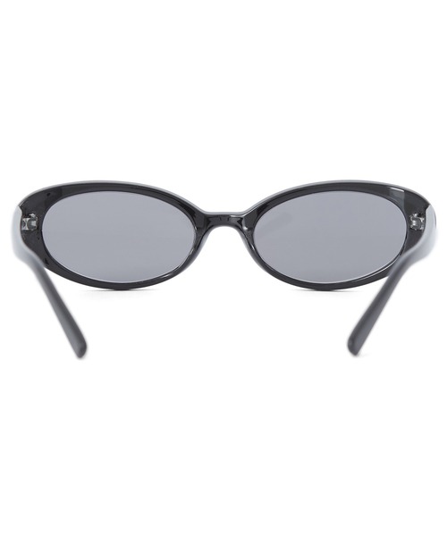 X-girl(エックスガール)の「MILLS LOGO OVAL SUNGLASSES(サングラス・レディース・ブラック/クリア/ブラウン・ONE SIZE)」の5枚目の写真