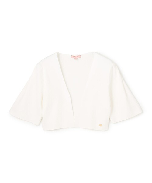 TOCCA(トッカ)の「CREPE BOLERO ボレロ(カーディガン/ボレロ・レディース・ブラウン系/ネイビー系/アイボリー系/ピンク系・MEDIUM/SMALL)」の5枚目の写真