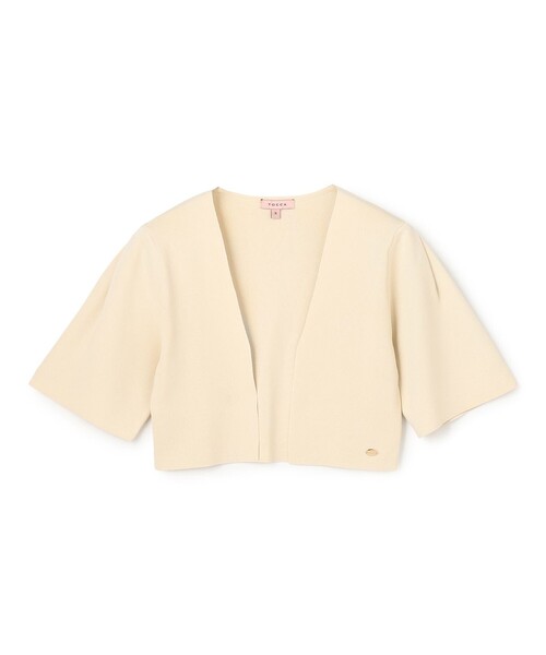 TOCCA(トッカ)の「CREPE BOLERO ボレロ(カーディガン/ボレロ・レディース・ブラウン系/ネイビー系/アイボリー系/ピンク系・MEDIUM/SMALL)」の6枚目の写真