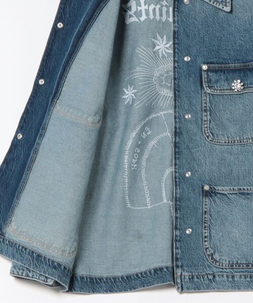 ALLSAINTS(オールセインツ)の「BEX OVERSIZED DENIM JACKET | BEX オーバーサイズ デニム ジャケット(デニムジャケット・レディース・インディゴブルー・XS/S/M/L)」の10枚目の写真