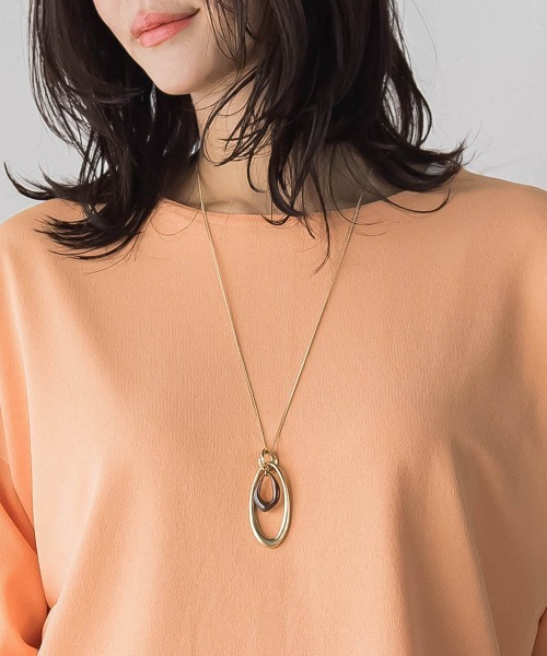 LAUTREAMONT（ロートレアモン）の「レイヤーオーバルネックレス（ネックレス・レディース・ゴールド系その他/シルバー系その他・FREE）」の2枚目の写真