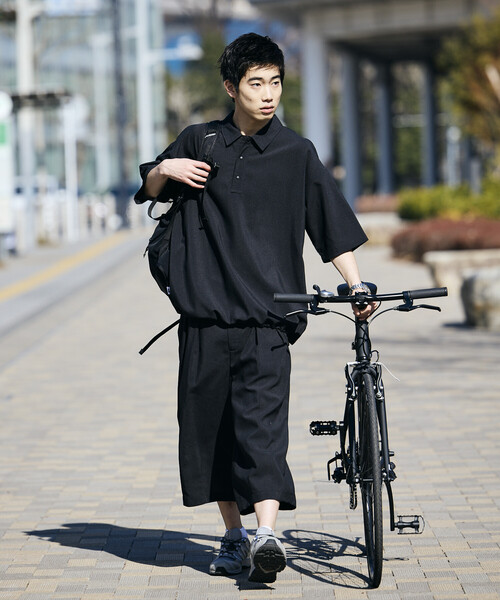 FREAK'S STORE(フリークスストア)の「限定展開 AiRide/エアライド リラックスフィット ポロシャツ/ポケッタブル/吸水速乾/UVカット(ポロシャツ・メンズ・チャコールグレー/ブラック/ネイビー/ブラック系その他・LARGE/MEDIUM/SMALL)」の7枚目の写真