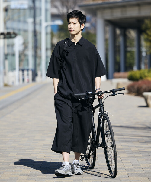 FREAK'S STORE(フリークスストア)の「限定展開 AiRide/エアライド リラックスフィット ポロシャツ/ポケッタブル/吸水速乾/UVカット(ポロシャツ・メンズ・チャコールグレー/ブラック/ネイビー/ブラック系その他・LARGE/MEDIUM/SMALL)」の8枚目の写真