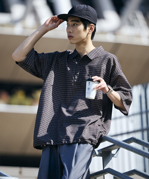 FREAK'S STORE(フリークスストア)の「限定展開 AiRide/エアライド リラックスフィット ポロシャツ/ポケッタブル/吸水速乾/UVカット(ポロシャツ・メンズ・チャコールグレー/ブラック/ネイビー/ブラック系その他・LARGE/MEDIUM/SMALL)」の22枚目の写真