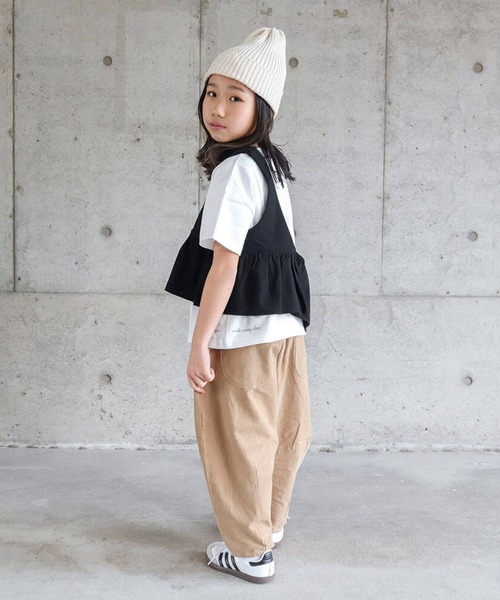 RIO(リオ)の「cononコラボ ワンショルダーベスト/2P(Tシャツ/カットソー・キッズ・イエロー/ホワイト/杢グレー・100cm/110cm/120cm/130cm)」の8枚目の写真