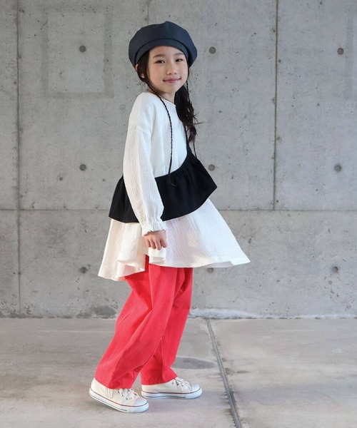 RIO(リオ)の「cononコラボ ワンショルダーベスト/2P(Tシャツ/カットソー・キッズ・イエロー/ホワイト/杢グレー・100cm/110cm/120cm/130cm)」の10枚目の写真