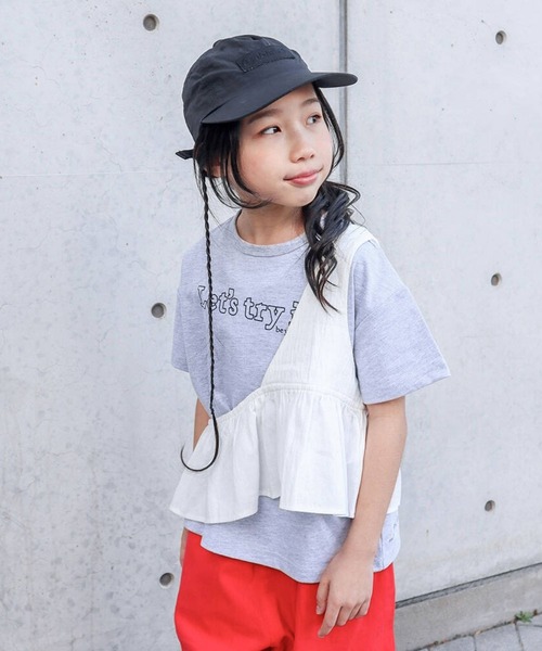 RIO(リオ)の「cononコラボ ワンショルダーベスト/2P(Tシャツ/カットソー・キッズ・イエロー/ホワイト/杢グレー・100cm/110cm/120cm/130cm)」の11枚目の写真