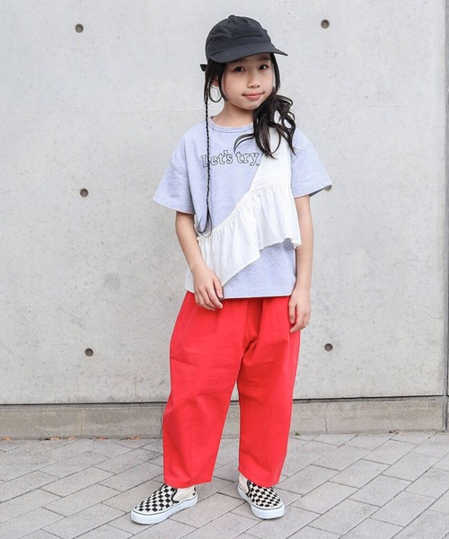 RIO(リオ)の「cononコラボ ワンショルダーベスト/2P(Tシャツ/カットソー・キッズ・イエロー/ホワイト/杢グレー・100cm/110cm/120cm/130cm)」の13枚目の写真