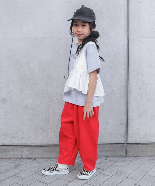 RIO(リオ)の「cononコラボ ワンショルダーベスト/2P(Tシャツ/カットソー・キッズ・イエロー/ホワイト/杢グレー・100cm/110cm/120cm/130cm)」の14枚目の写真