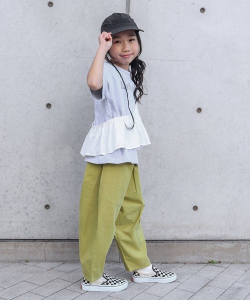 RIO(リオ)の「cononコラボ ワンショルダーベスト/2P(Tシャツ/カットソー・キッズ・イエロー/ホワイト/杢グレー・100cm/110cm/120cm/130cm)」の17枚目の写真