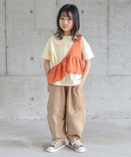 RIO(リオ)の「cononコラボ ワンショルダーベスト/2P(Tシャツ/カットソー・キッズ・イエロー/ホワイト/杢グレー・100cm/110cm/120cm/130cm)」の22枚目の写真