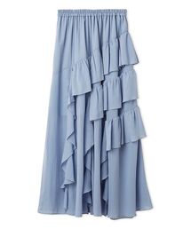 【WEB限定00サイズ】ラッフルフリルティアードスカート