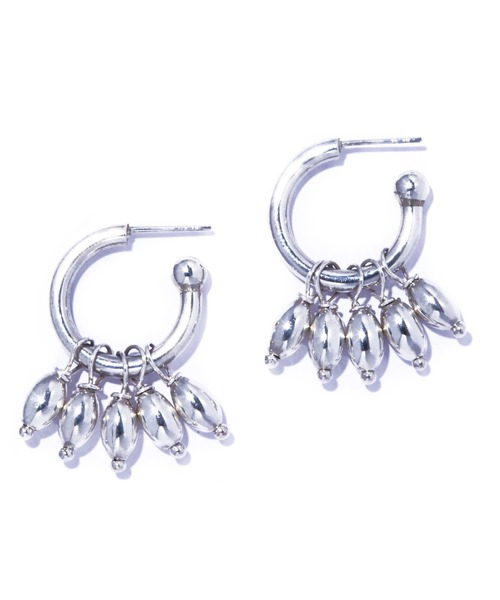 quip queint(クイップクエイント)の「【quip queint】germe hoop pierce/ジェルム フープ ピアス(ピアス(両耳用)・レディース・シルバー・FREE)」の1枚目の写真
