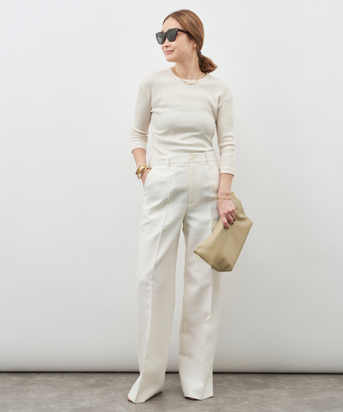 Deuxieme Classe（ドゥーズィエムクラス）の「*  Dignity Tシャツ（Tシャツ/カットソー・レディース・ブラック/ベージュ系その他/ホワイト・FREE）」の7枚目の写真